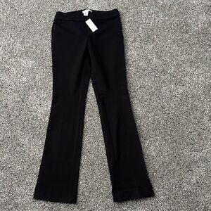Black Stretch Ponte Slim Bootcut Pants - White House Black Market - 0R